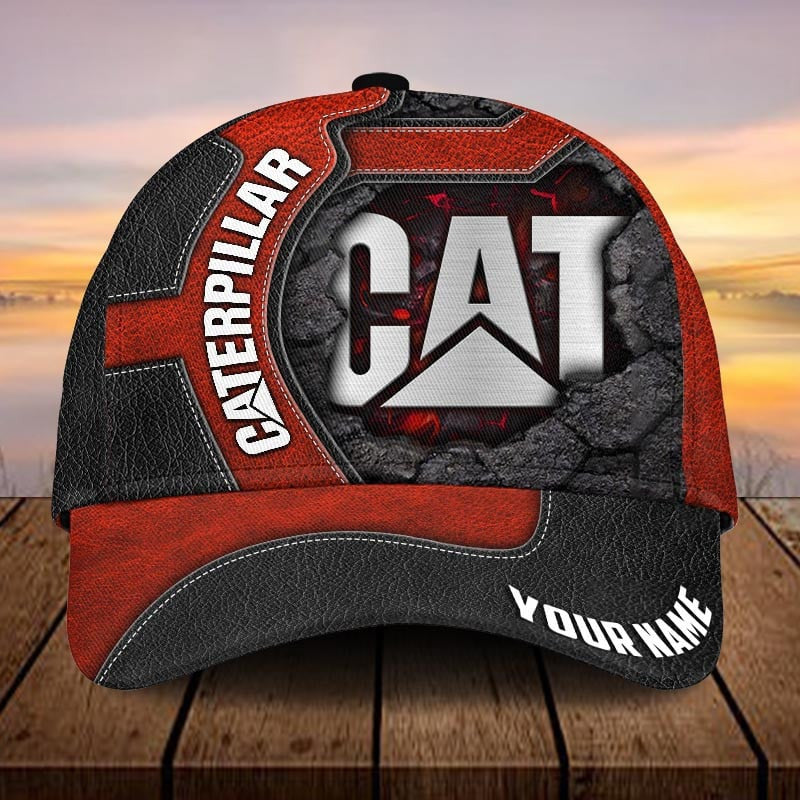 Custom Name CAT Baseball Cap