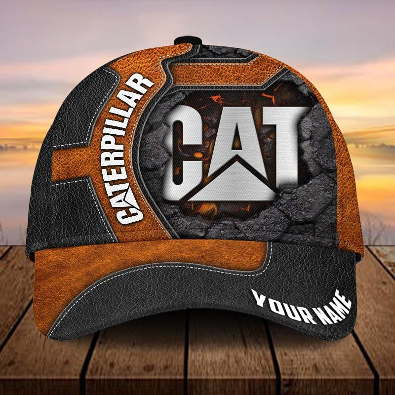 Custom Name CAT Baseball Cap