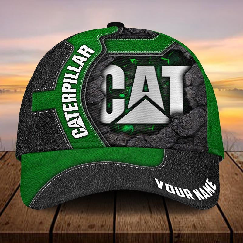Custom Name CAT Baseball Cap