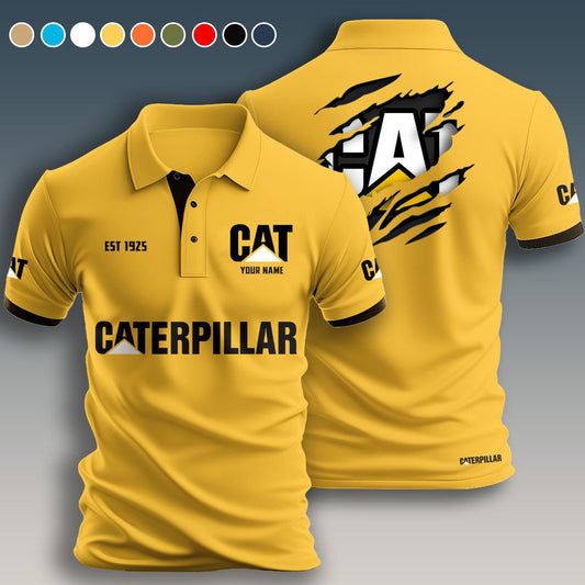 Personalized CAT Limited Edition 3D Polo Shirts
