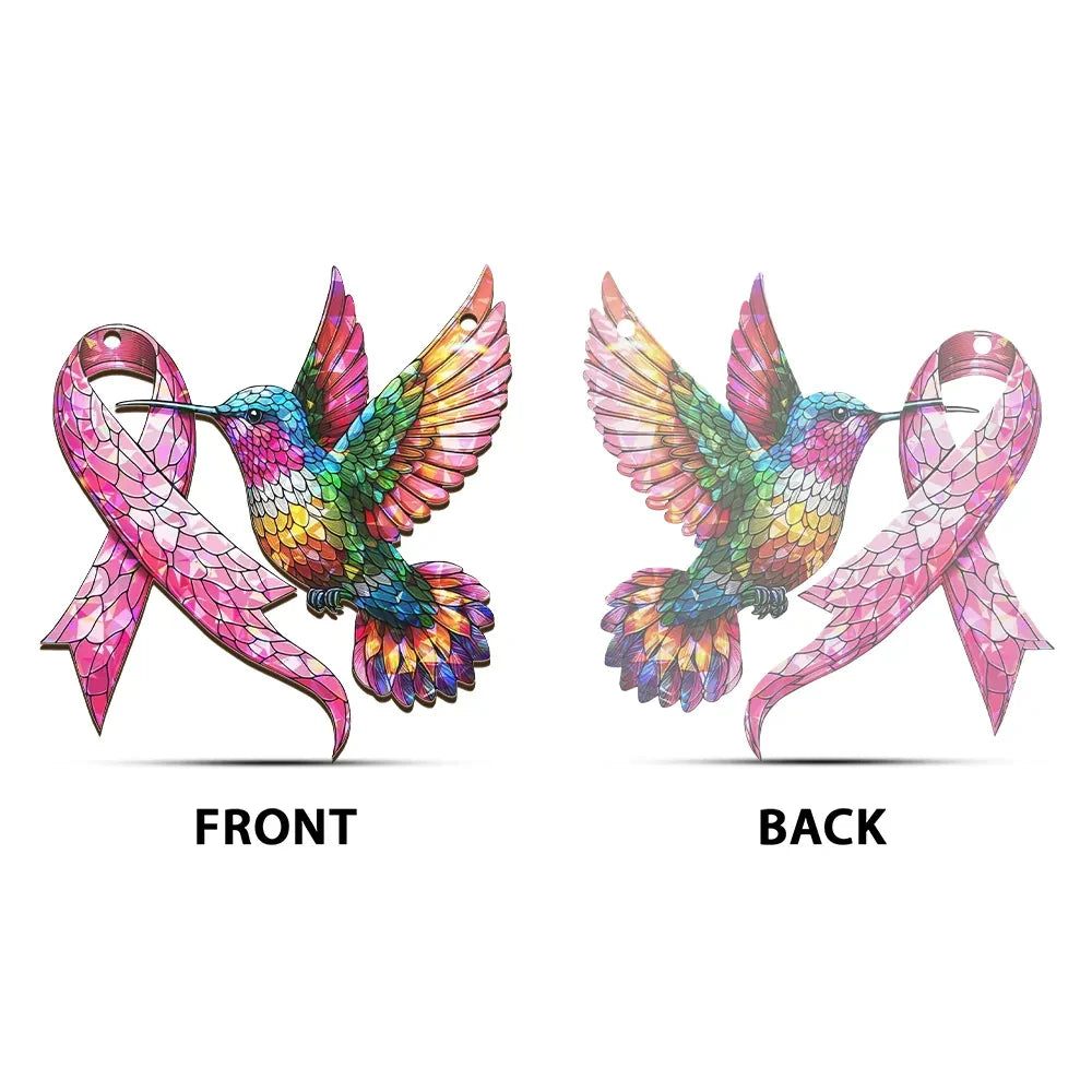 Breast Cancer Awareness Custom Shape Window Hanging Acrylic Ornament