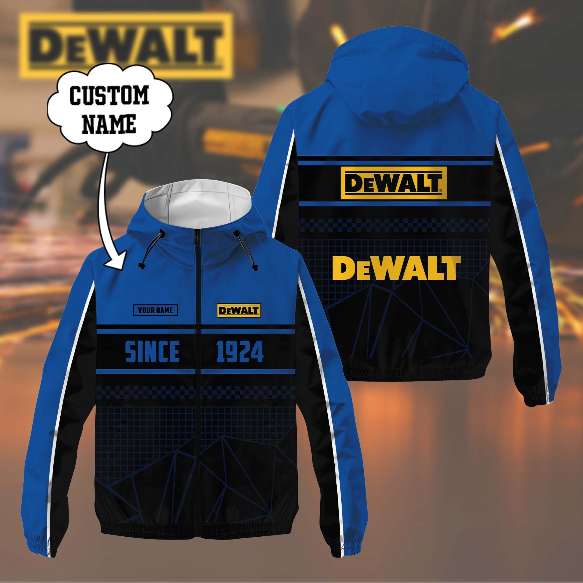Custom Name DW DMWP0146 Waterproof Jacket Multicolor CR251138