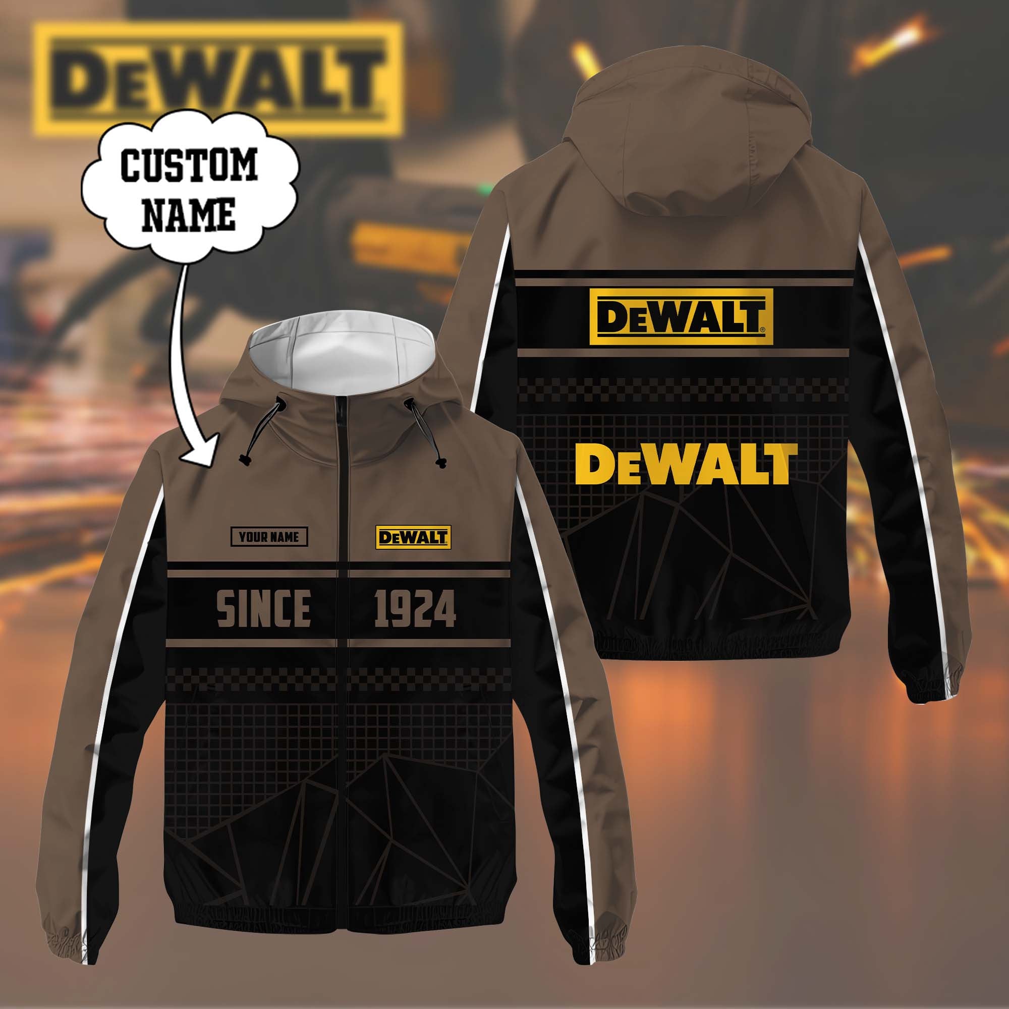 Custom Name DW DMWP0146 Waterproof Jacket Multicolor CR251138