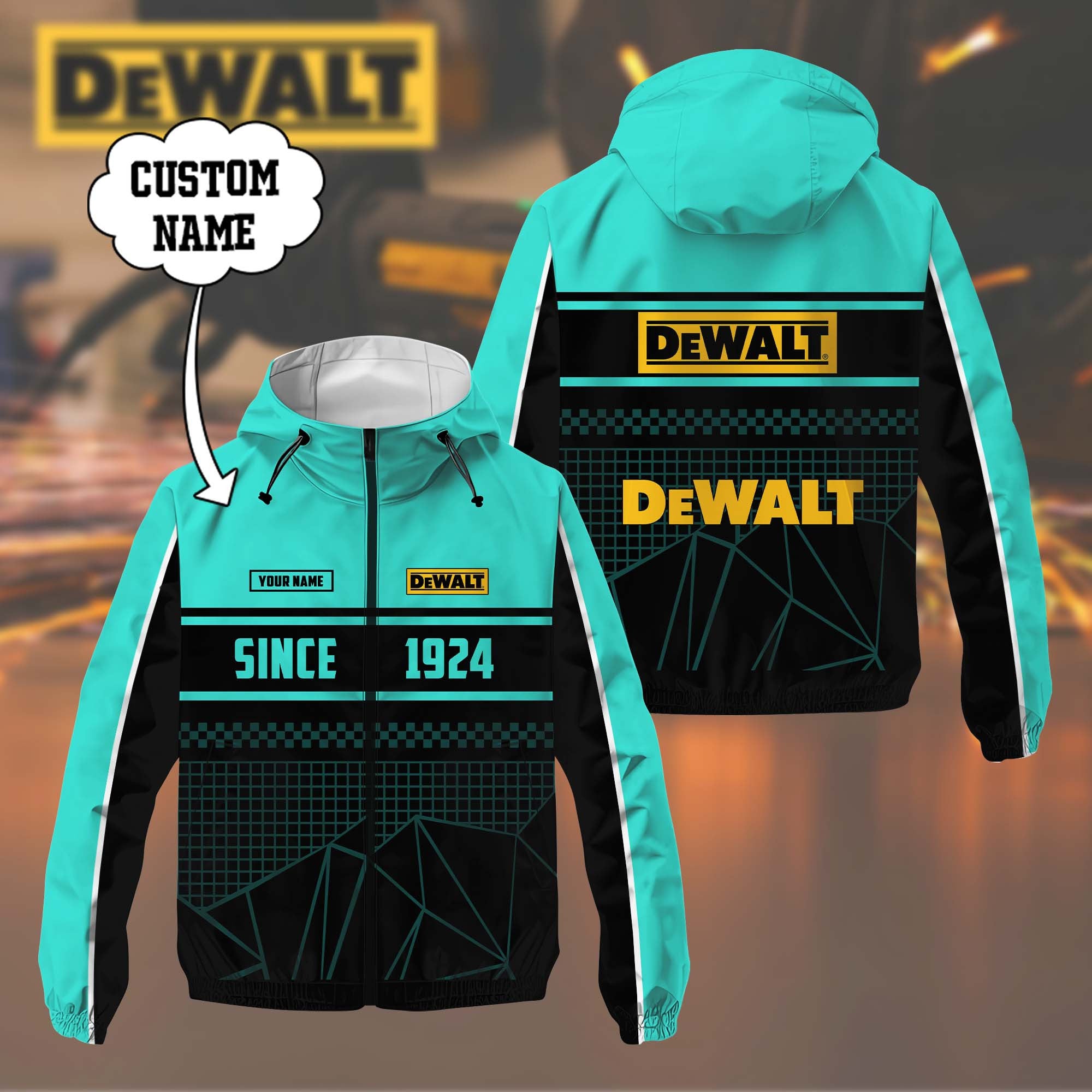 Custom Name DW DMWP0146 Waterproof Jacket Multicolor CR251138