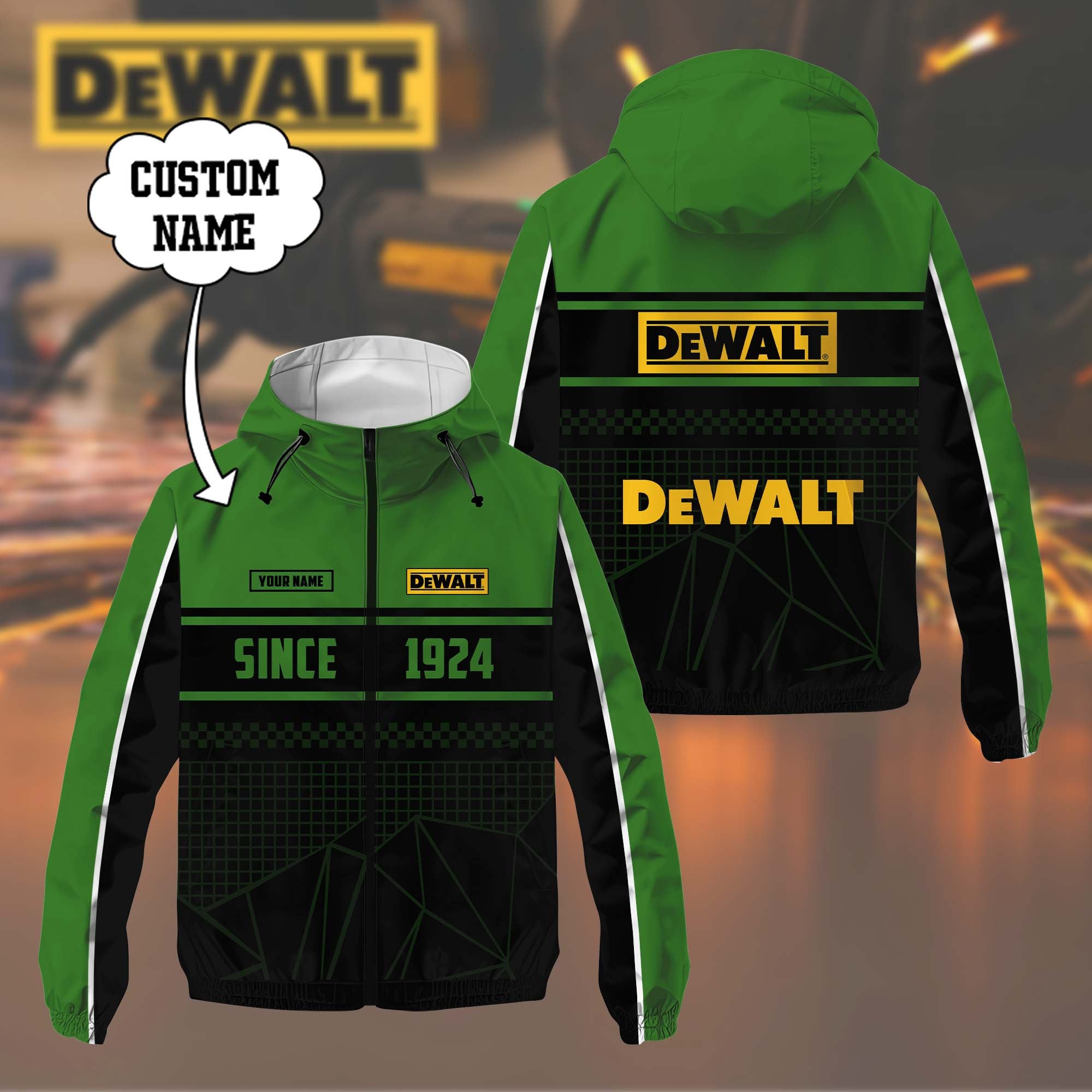 Custom Name DW DMWP0146 Waterproof Jacket Multicolor CR251138