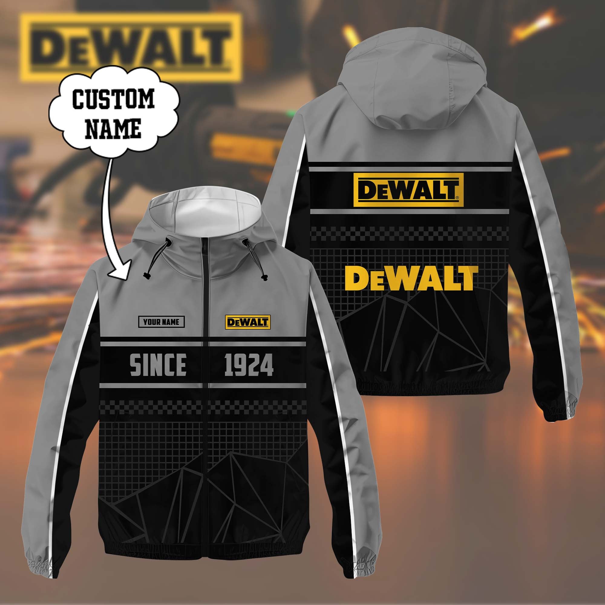 Custom Name DW DMWP0146 Waterproof Jacket Multicolor CR251138