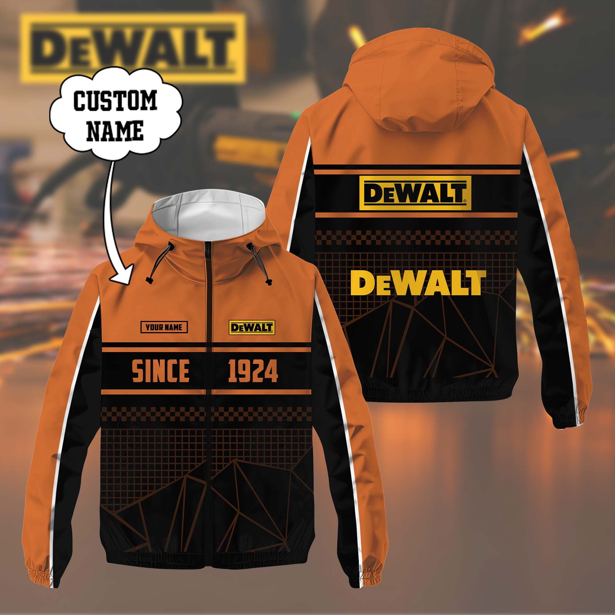 Custom Name DW DMWP0146 Waterproof Jacket Multicolor CR251138
