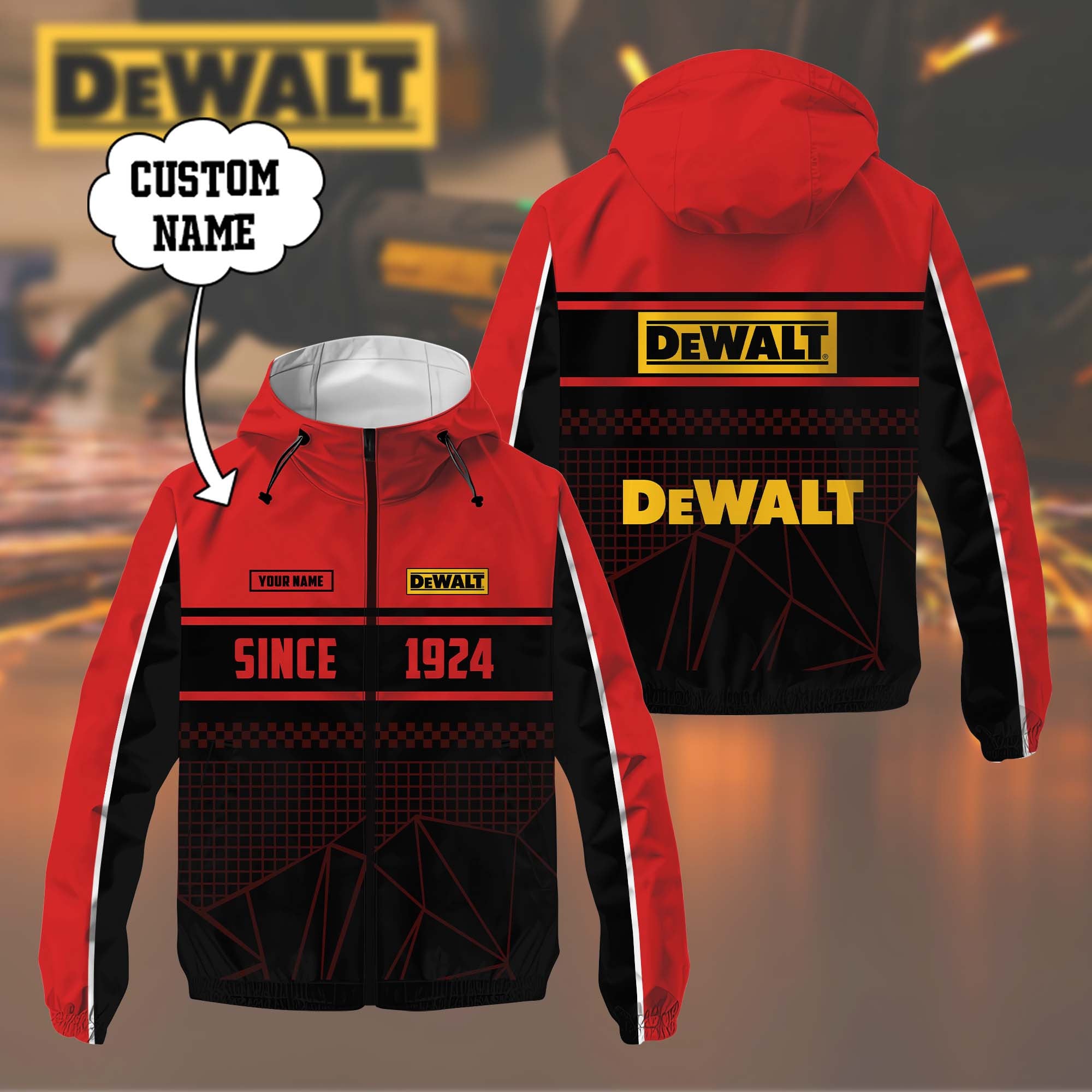 Custom Name DW DMWP0146 Waterproof Jacket Multicolor CR251138