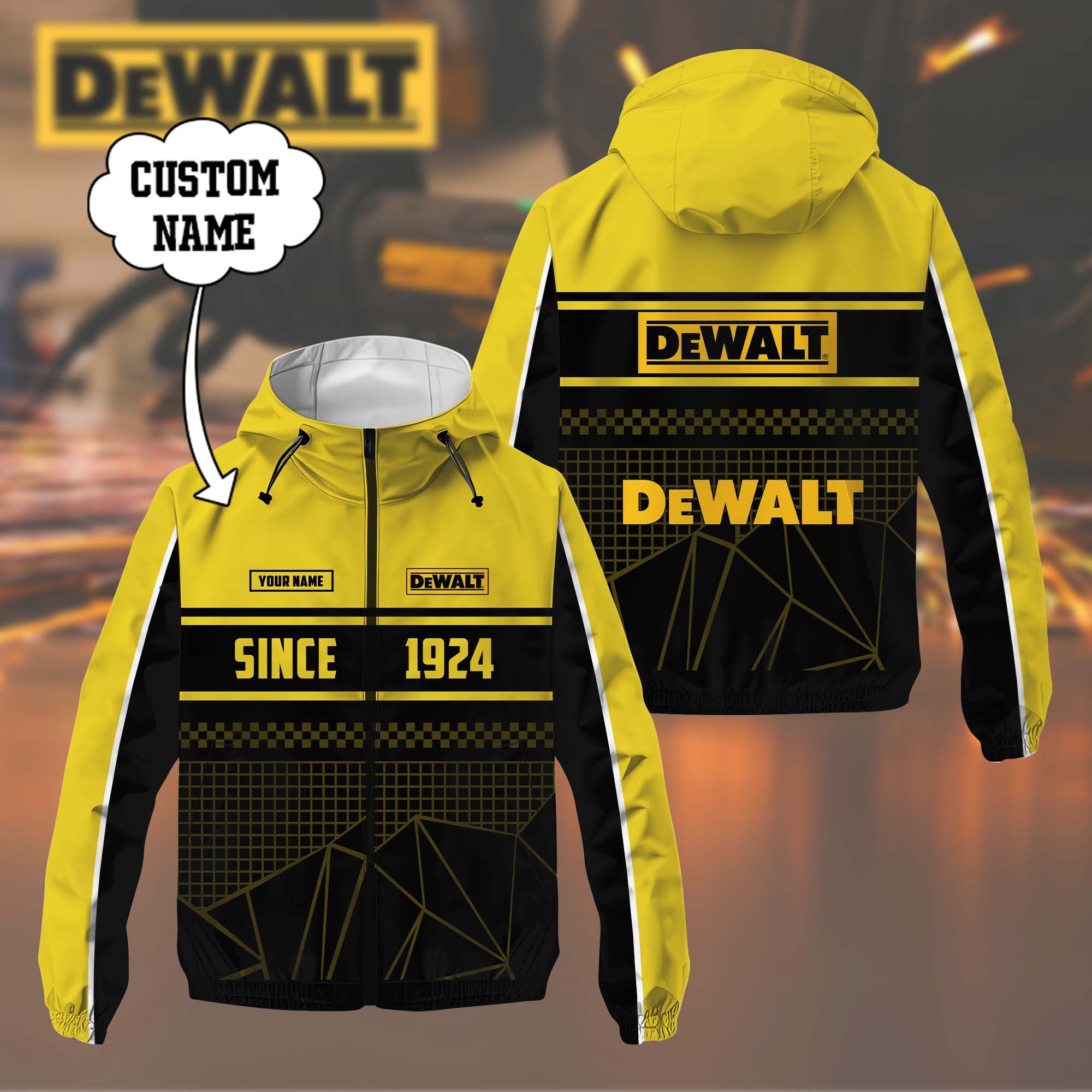 Custom Name DW DMWP0146 Waterproof Jacket Multicolor CR251138