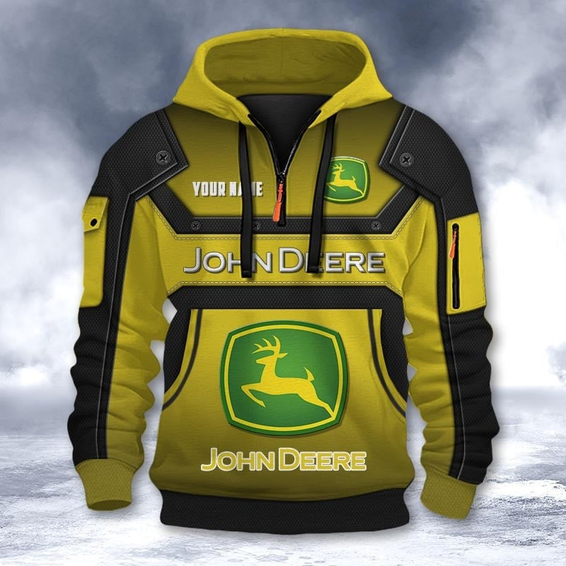 Custom Name JD 3D Quarter Zip Hoodie CR251167