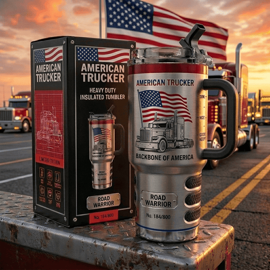Limited Edition Trucker Tumbler with Handle and Straw
