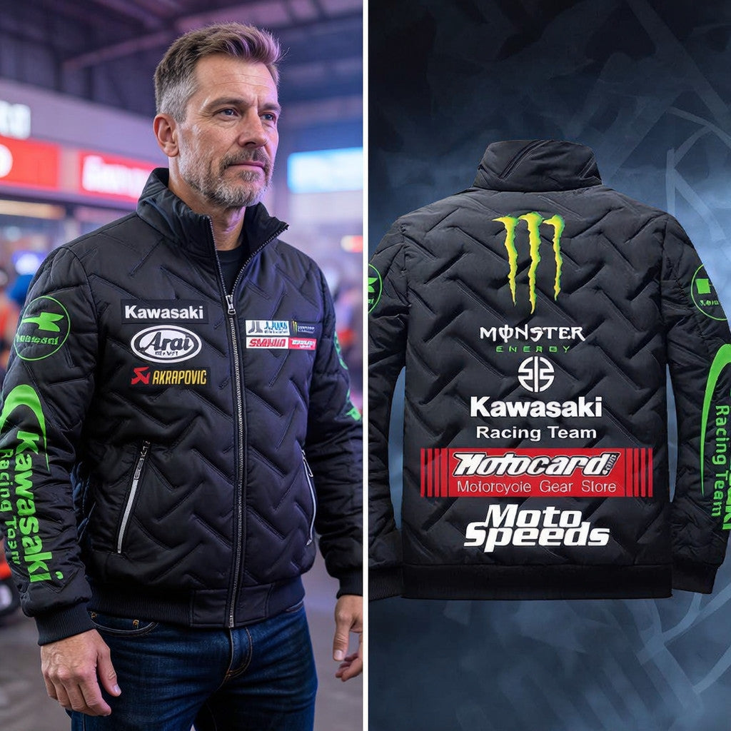 Custom Name K-Racing Puffer Jacket TH3449