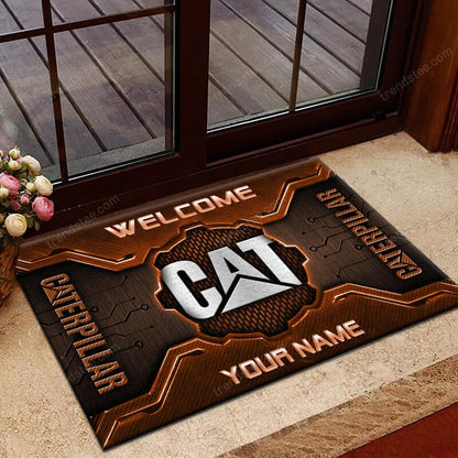 Custom Name CAT Doormat