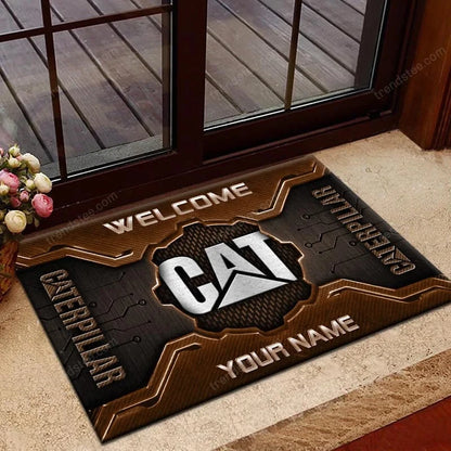 Custom Name CAT Doormat