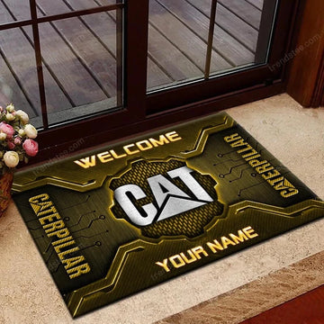 Custom Name CAT Doormat