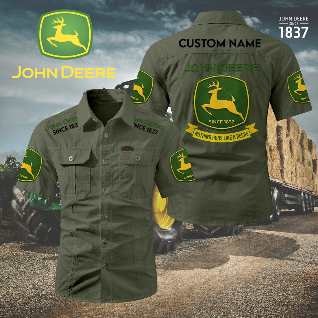 Personalized JD Limited Edition Short Sleeve Mechanic Shirt