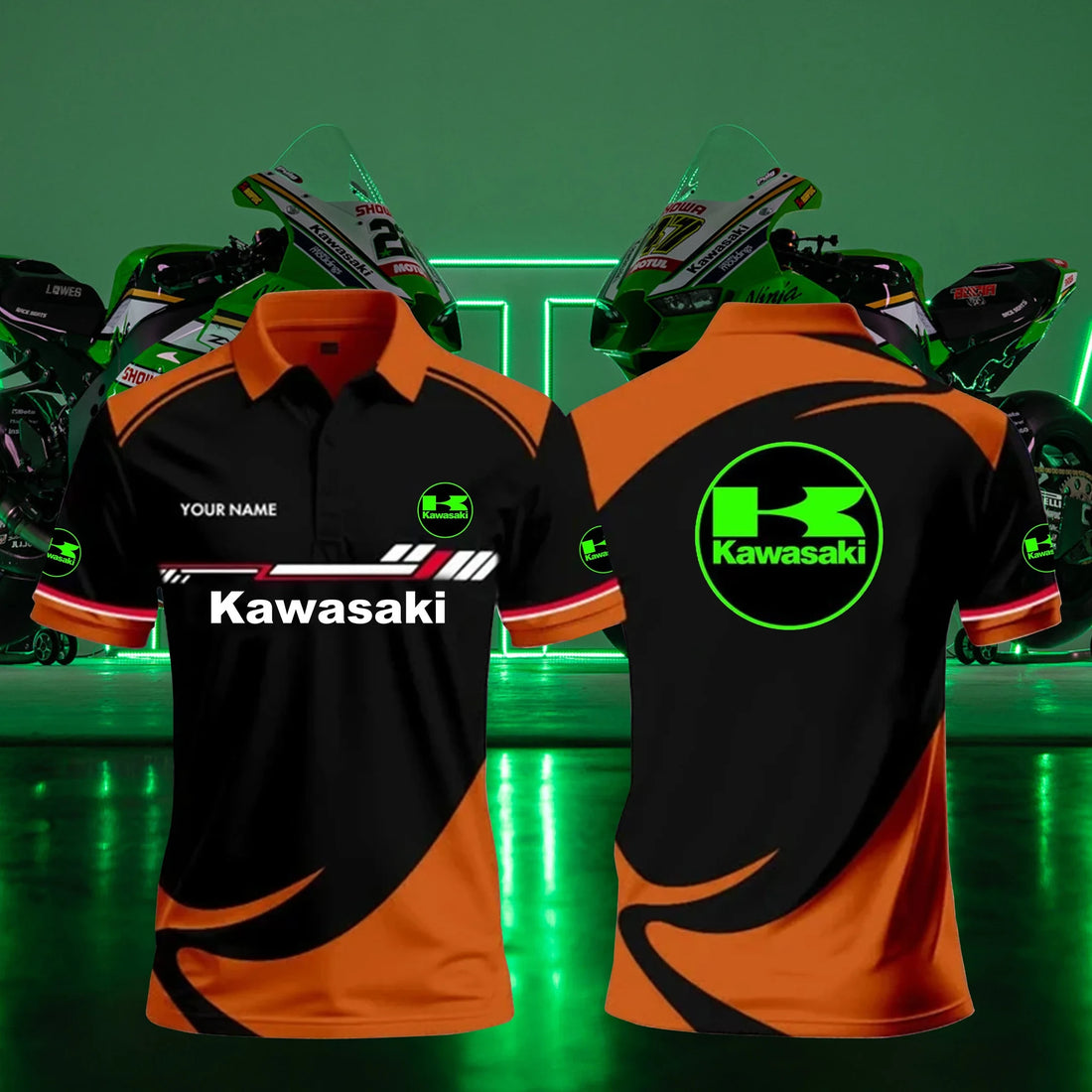 Personalized KAWA Limited Edition 3D Polo Shirts