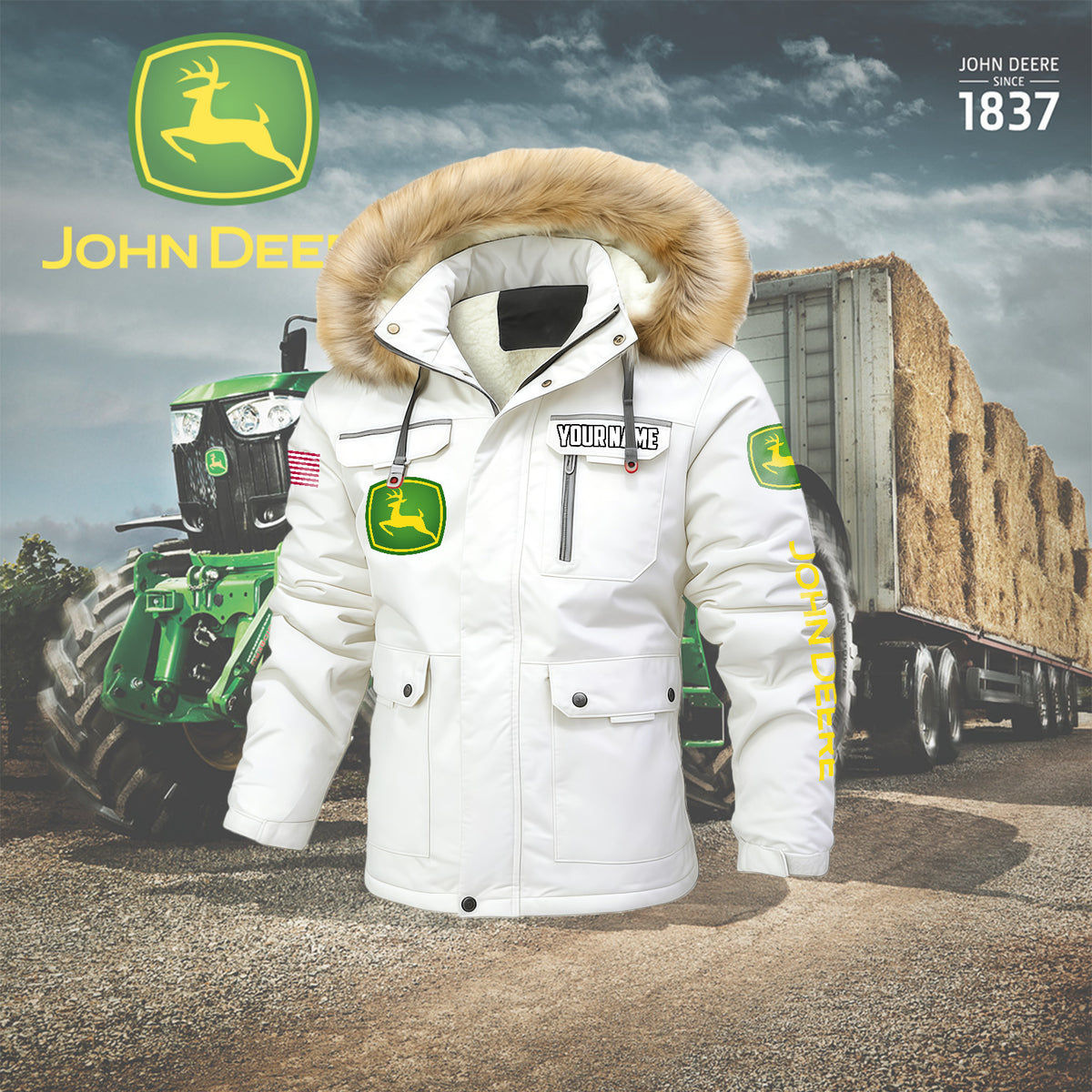 Personalized JD Padded Winter Jacket QUY5608