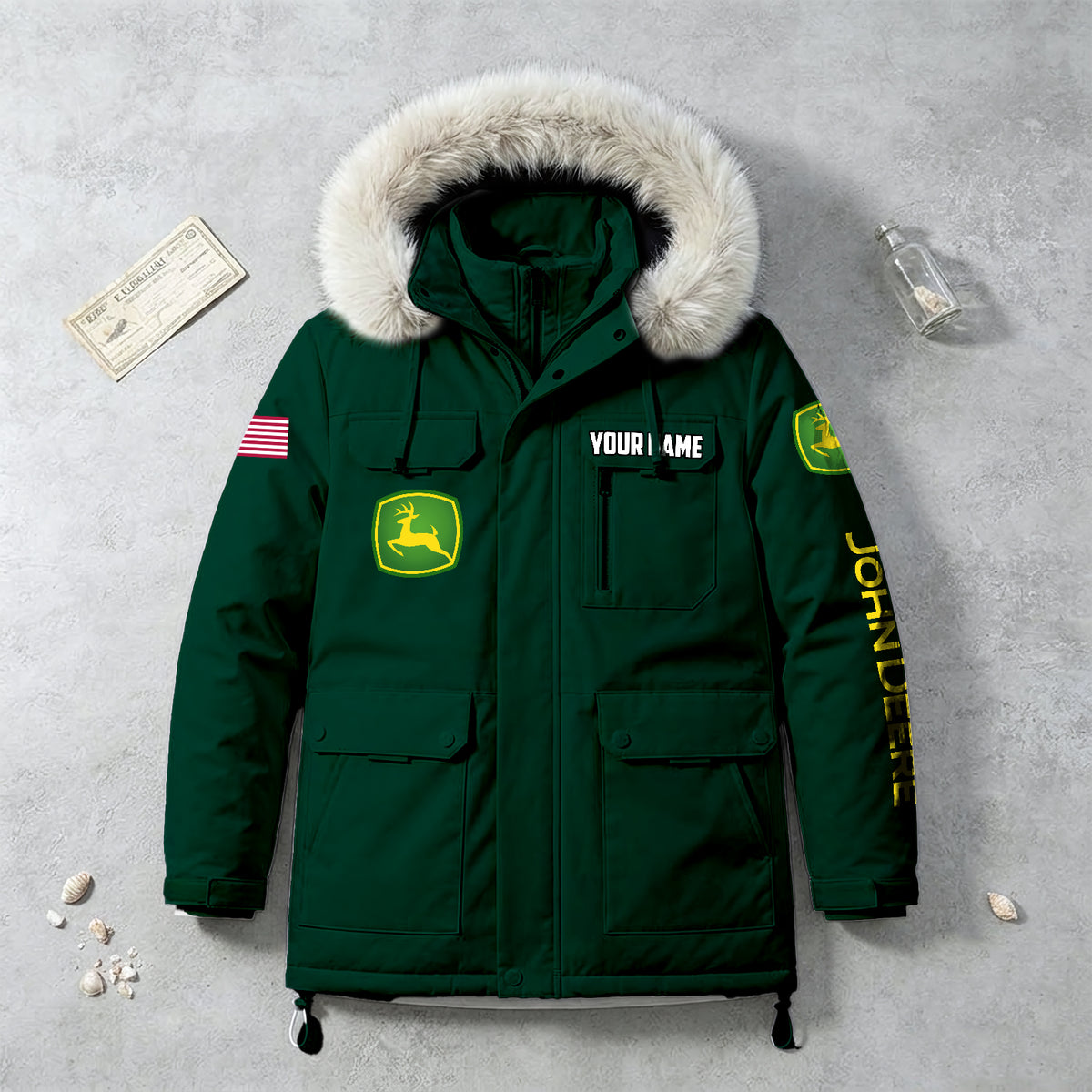 Personalized JD Padded Winter Jacket QUY5608