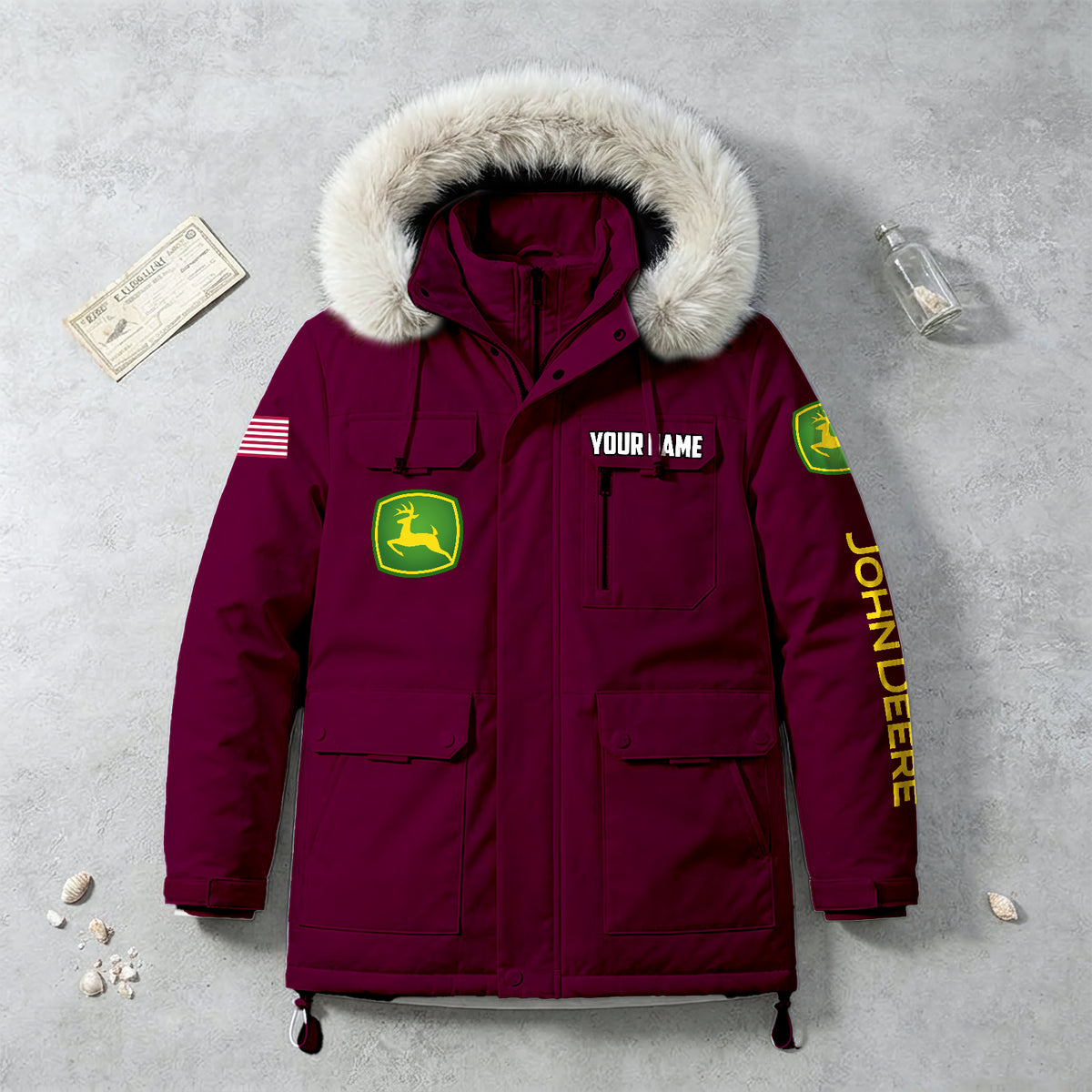 Personalized JD Padded Winter Jacket QUY5608