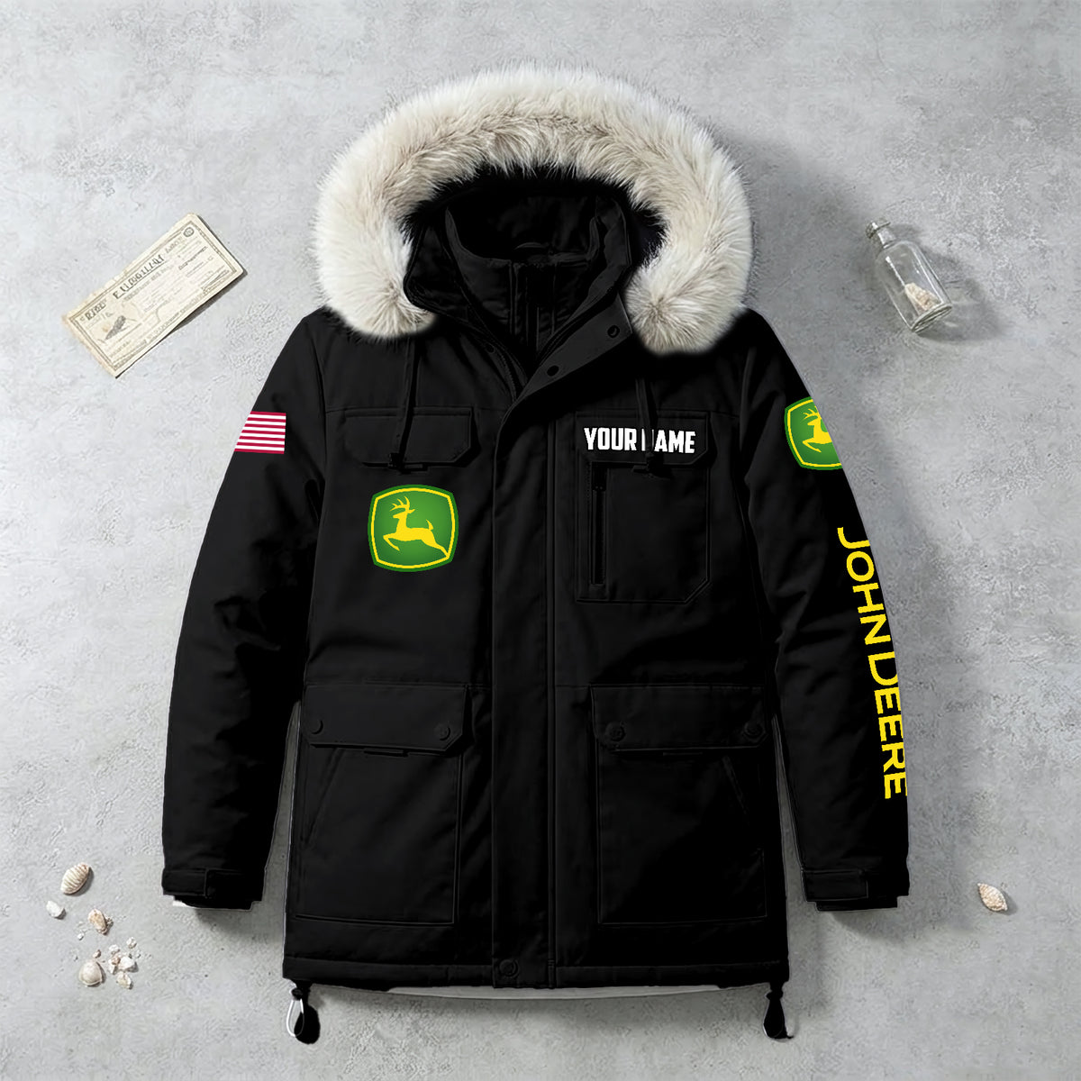 Personalized JD Padded Winter Jacket QUY5608