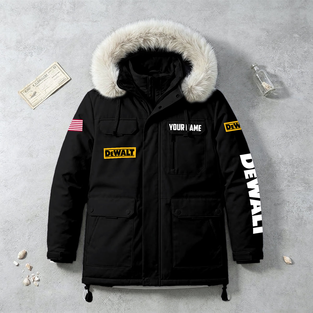 Personalized DW Padded Winter Jacket QUY5608