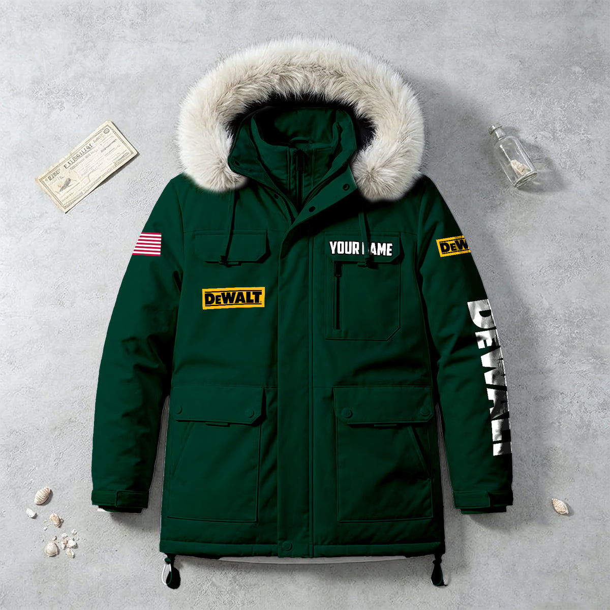 Personalized DW Padded Winter Jacket QUY5608