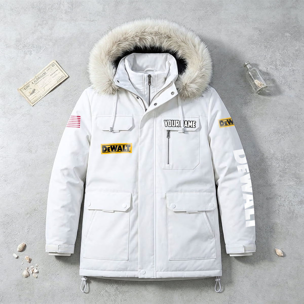 Personalized DW Padded Winter Jacket QUY5608