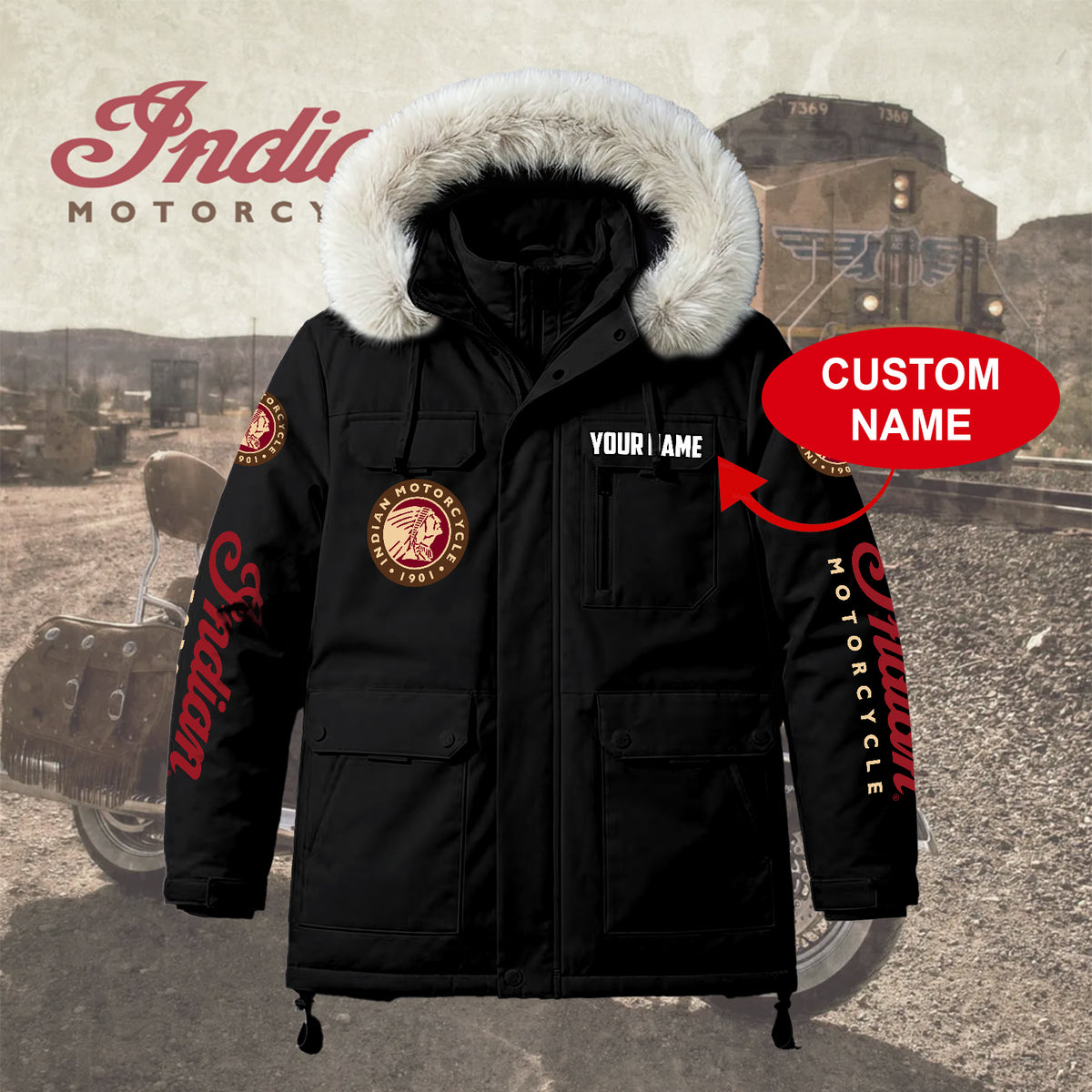 Personalized IM Padded Winter Jacket QUY5608