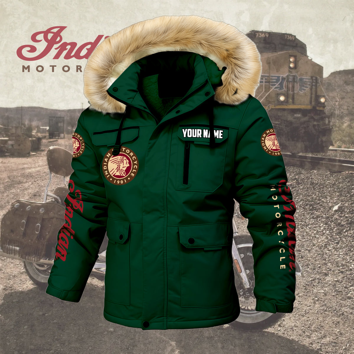 Personalized IM Padded Winter Jacket QUY5608