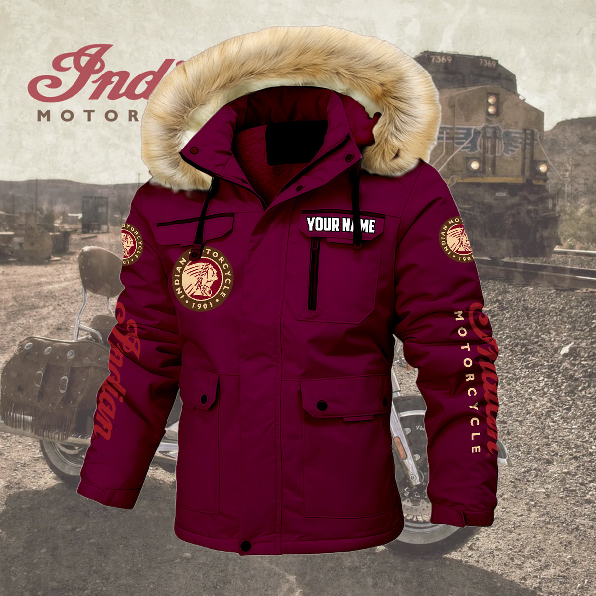 Personalized IM Padded Winter Jacket QUY5608