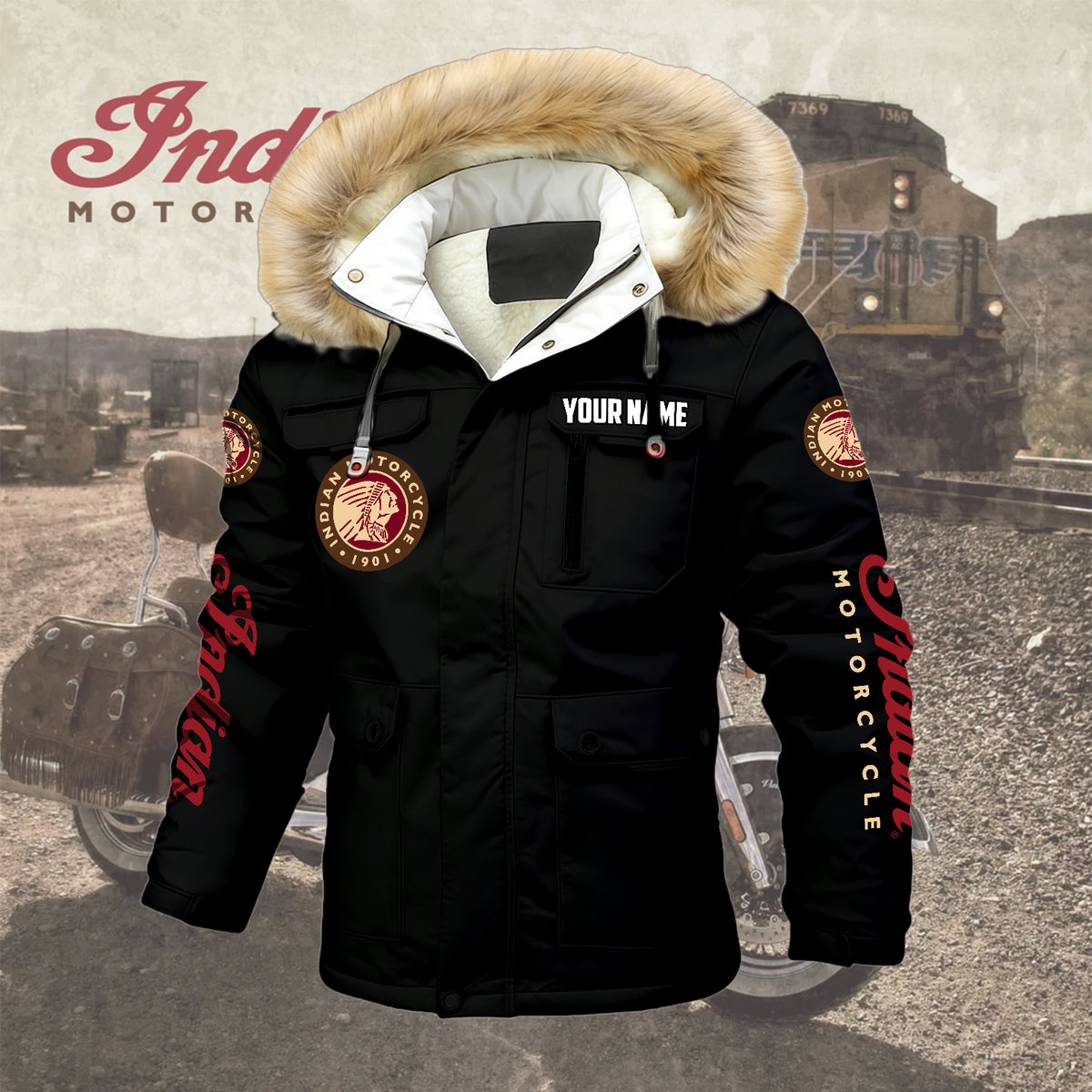 Personalized IM Padded Winter Jacket QUY5608