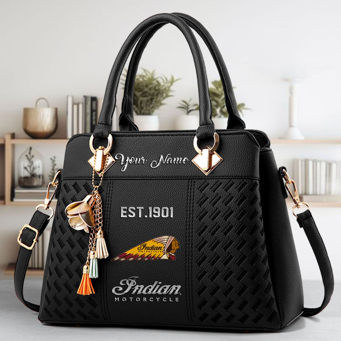 Custom Name IM Zip Handbag Multicolor WINSBC11051