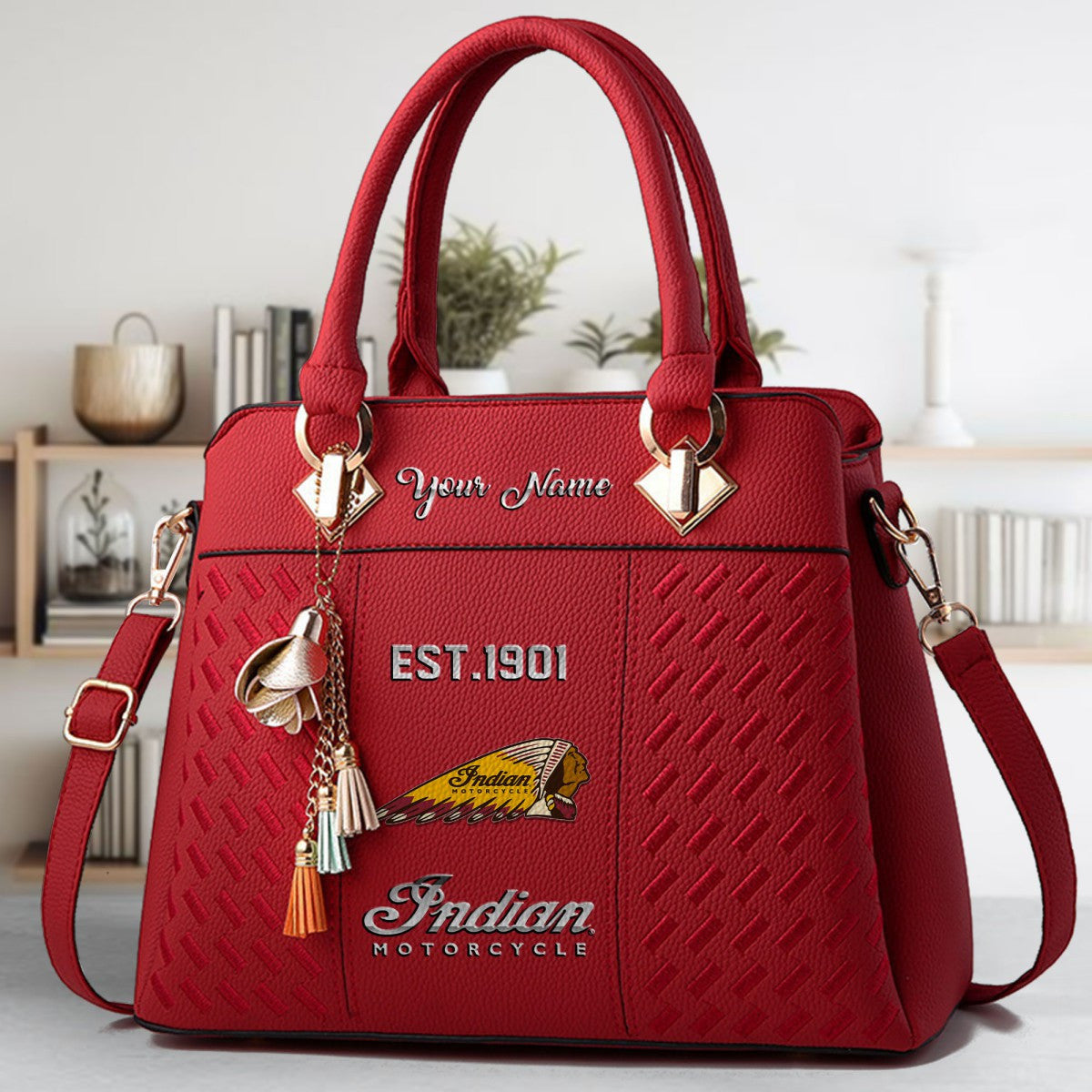 Indian Motorcycle IM Zip Handbag Multicolor WINSBC11051