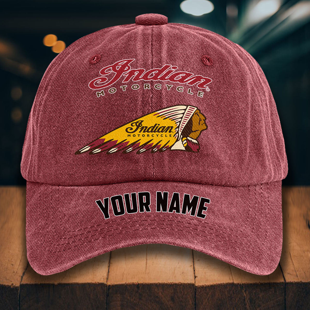 IM WINHD10051 Washed Denim Hat