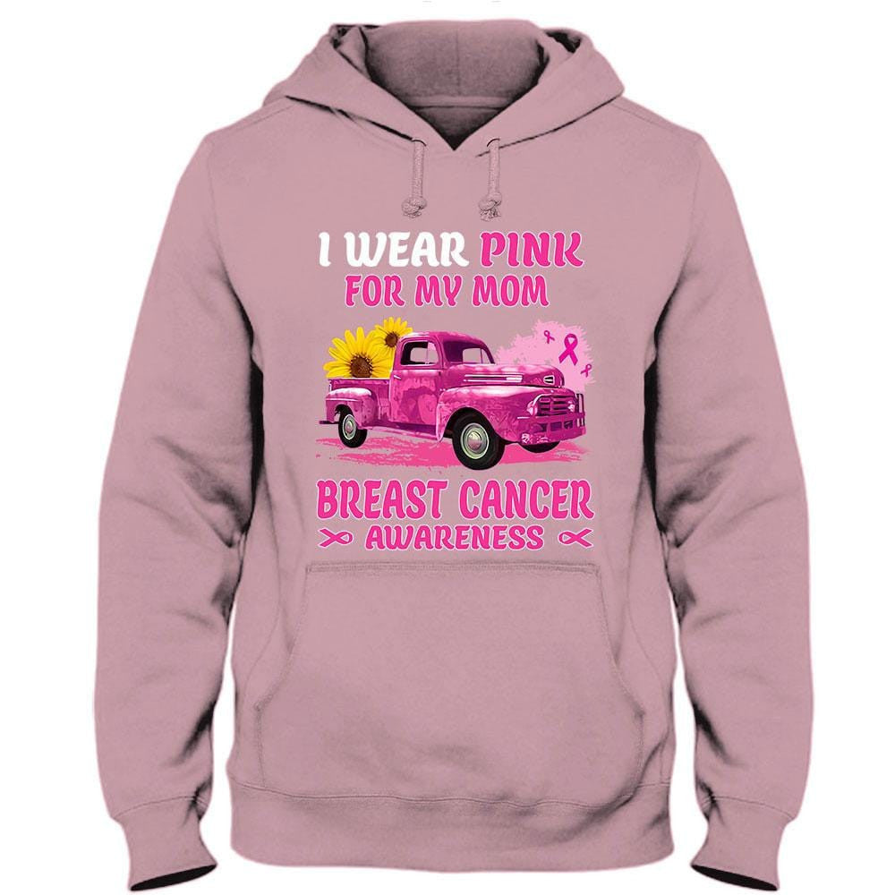I Wear Pink For My Mom, Ribbon Sunflower &amp; Car, Breast Cancer Survivor Awareness Shirt YVT0532