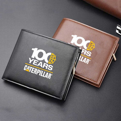 CAT 100 Years Personalized Leather Wallet For Fans – Limited Edition YVT1033