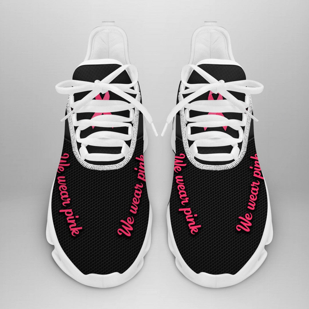 [LIMITED EDITION] Custom Text Breast Cancer Awareness "Faith Hope Love" Sneaker QUY2504