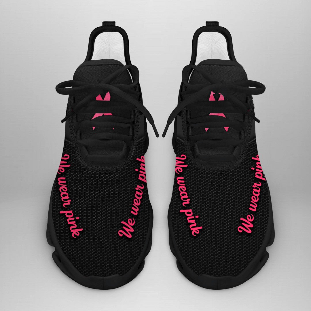 [LIMITED EDITION] Custom Text Breast Cancer Awareness "Faith Hope Love" Sneaker QUY2504