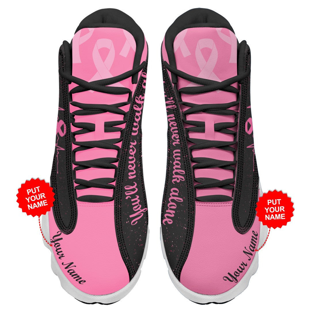 PERSONALIZED BREAST CANCER AWARENESS JD13 SNEAKER QUY4182