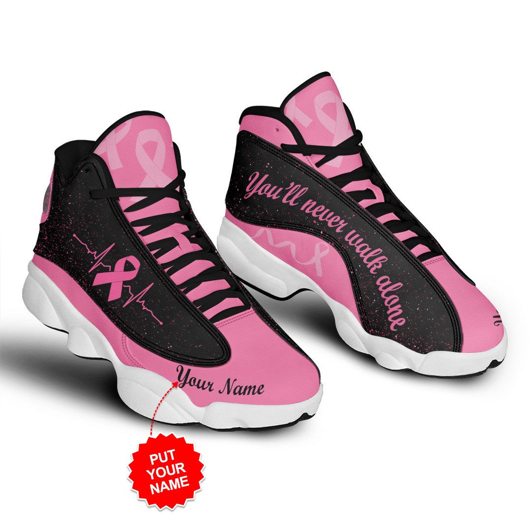 PERSONALIZED BREAST CANCER AWARENESS JD13 SNEAKER QUY4182