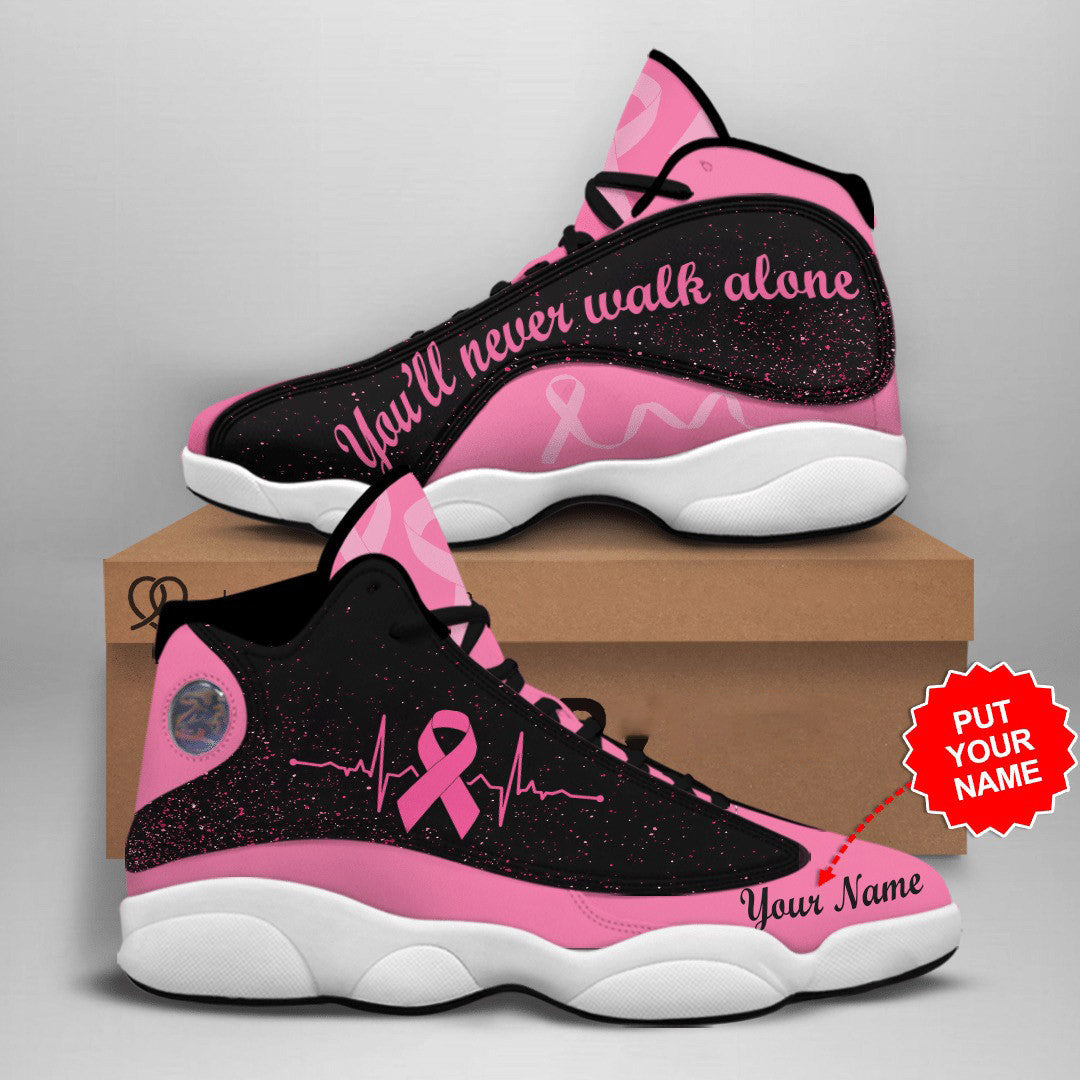 PERSONALIZED BREAST CANCER AWARENESS JD13 SNEAKER QUY4182
