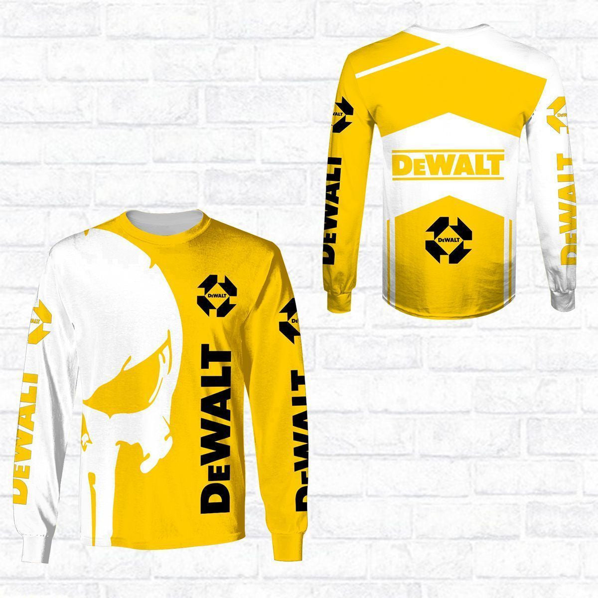 3D All Over Printed DW Power Tools DW Shirts Ver 4 (Mainly Yellow)