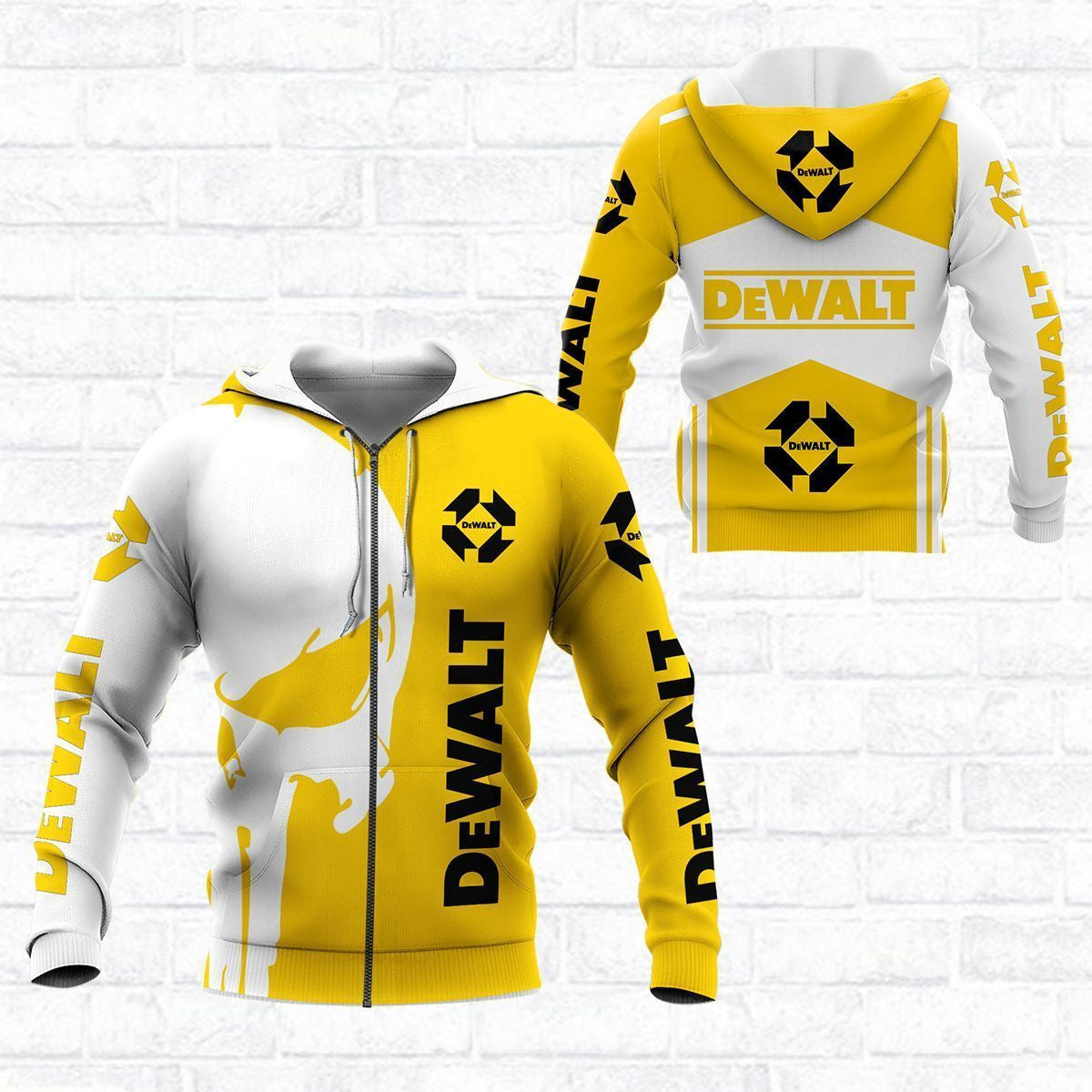 3D All Over Printed DW Power Tools DW Shirts Ver 4 (Mainly Yellow)