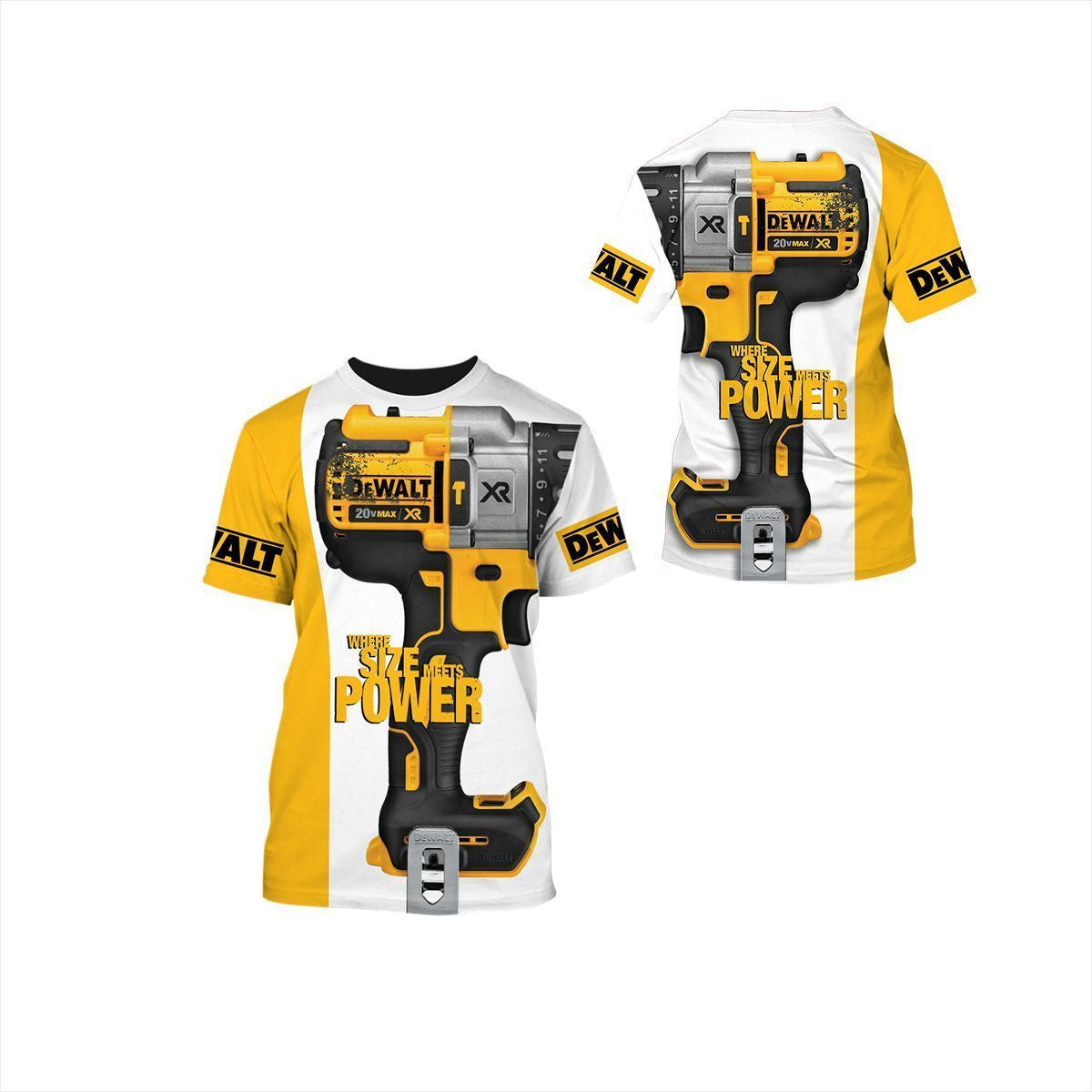 3D All Over Printed DW Power Tools NCT-HA Shirts Ver 1 (White)