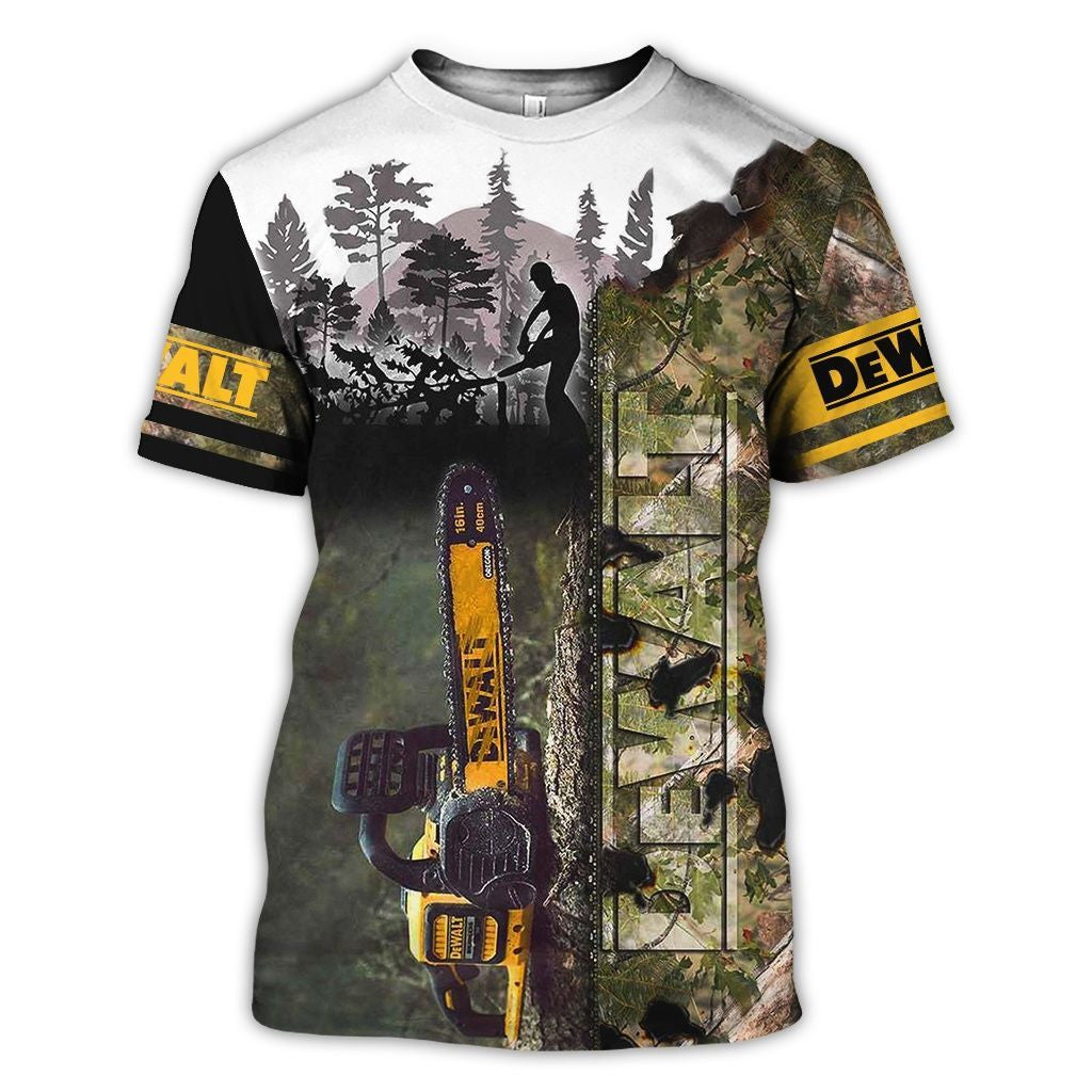 DW Chainsaw Machine 3D All Over Printed Clothes HT13