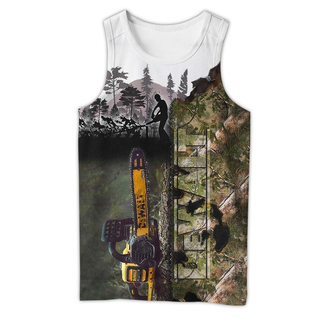 DW Chainsaw Machine 3D All Over Printed Clothes HT13