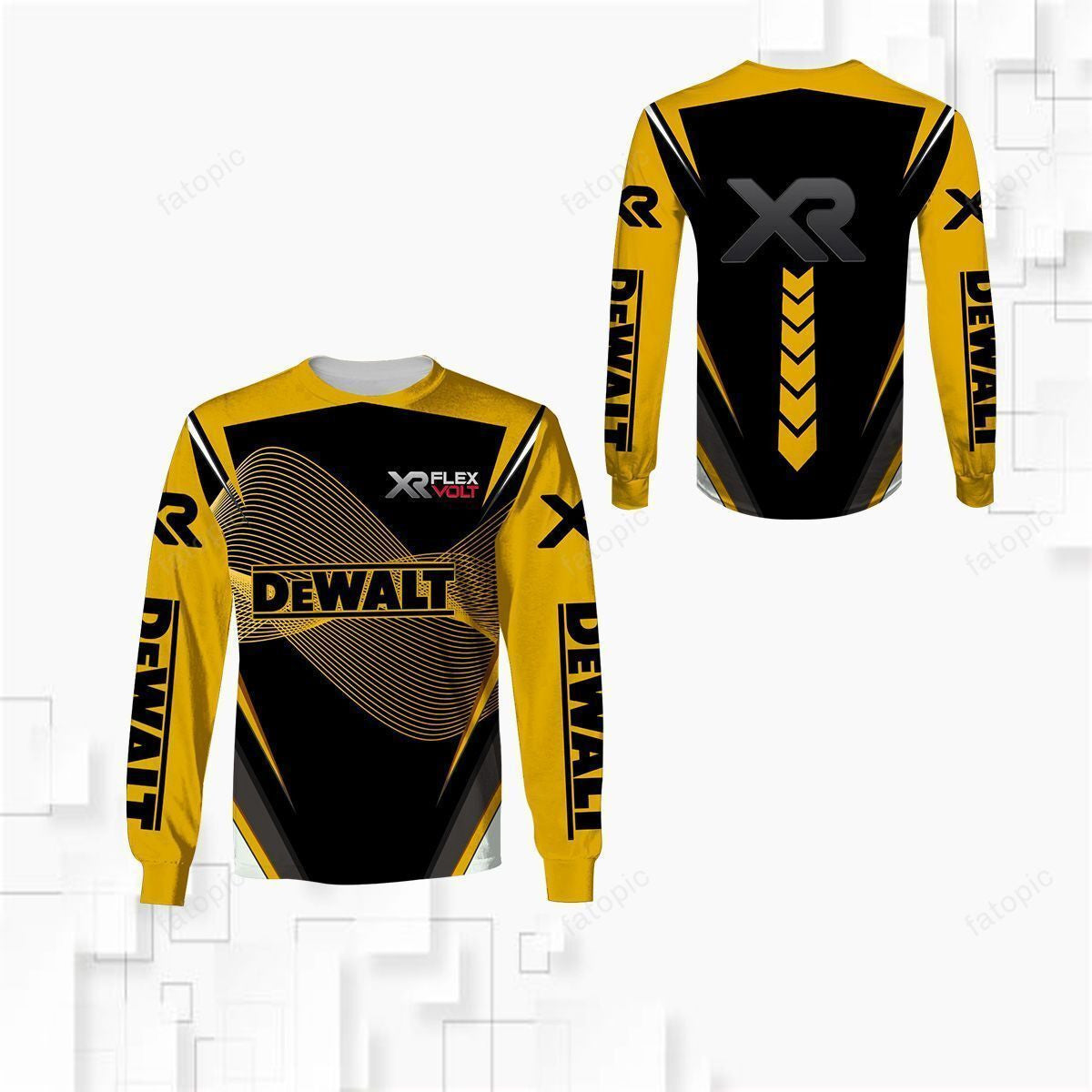 3D All Over Printed DW Power Tools DW Shirts Ver 6 (Yellow)