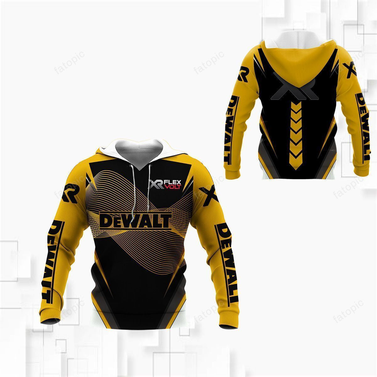 3D All Over Printed DW Power Tools DW Shirts Ver 6 (Yellow)