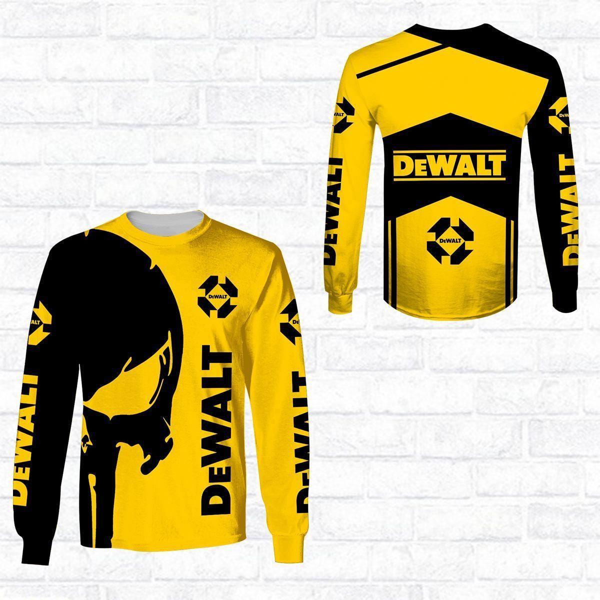 3D All Over Printed DW Power Tools DW Shirts Ver 4 (Black Yellow) TH4069